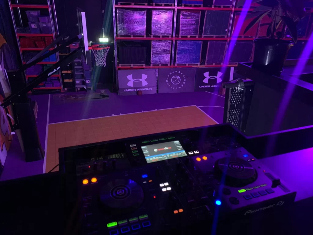 Function room hire Melbourne – Location 23 with DJ & live music setup
